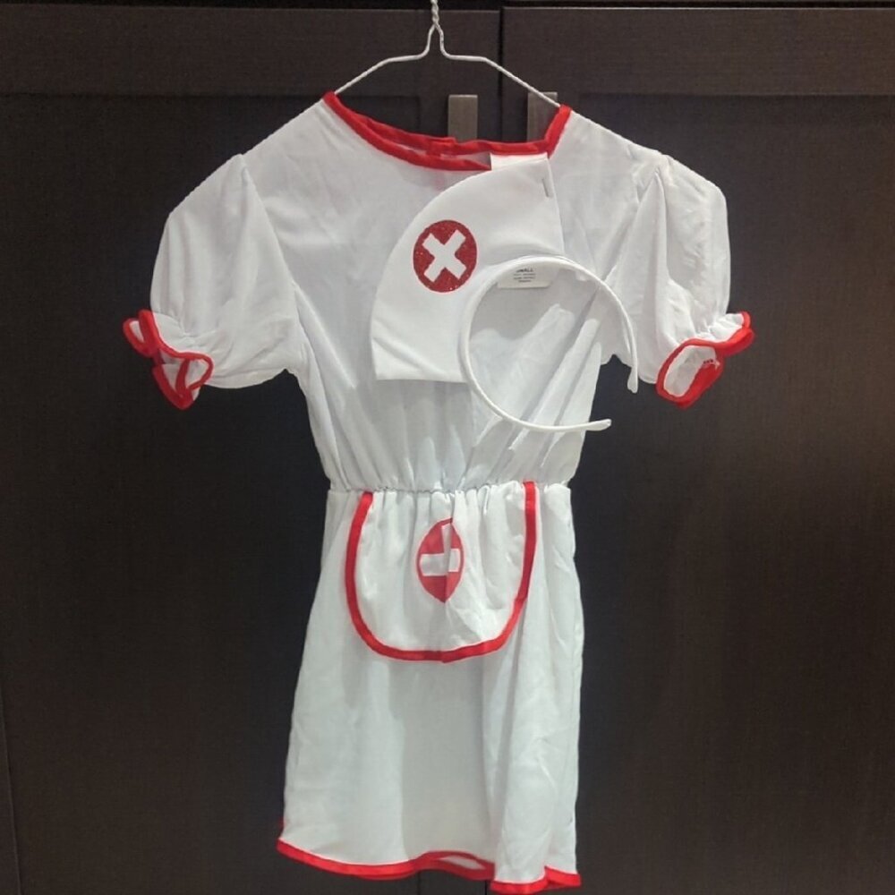 Rubie's Nurse Costume for Kids - White and Red 2-4